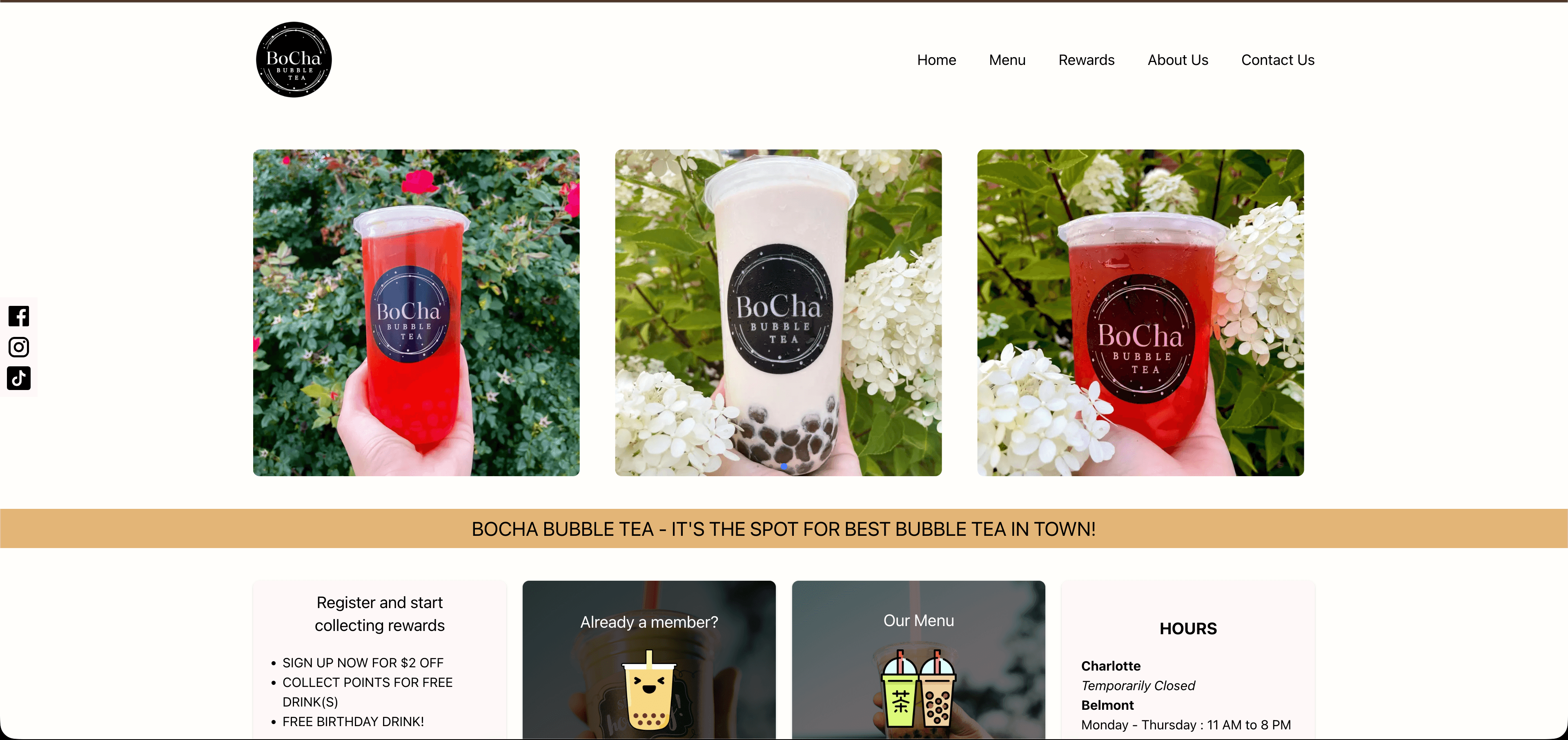 Bocha Bubble Tea — Hospitality project by Zyron Labs
