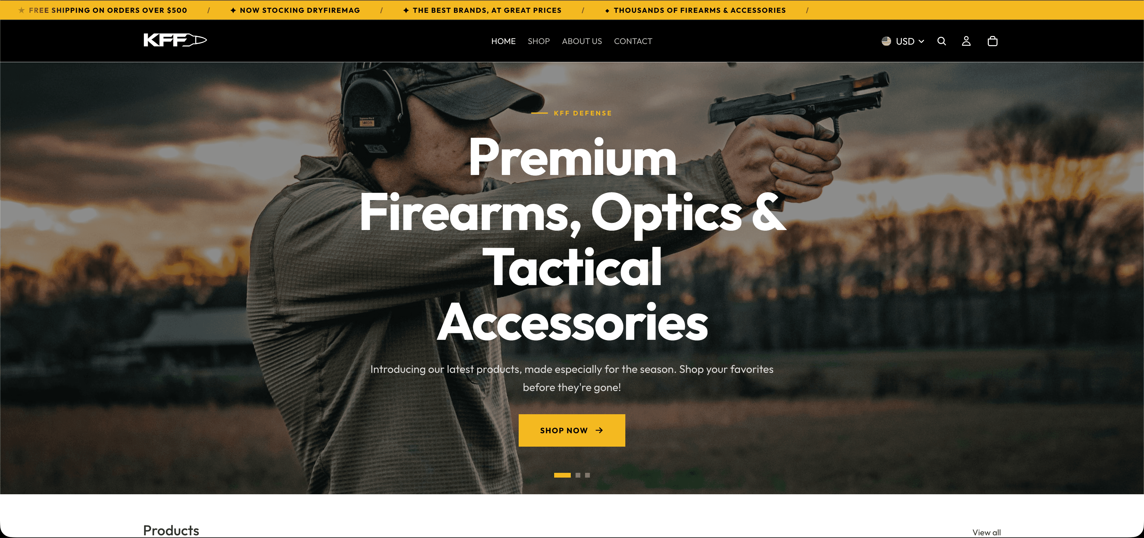 KFF Defence — Corporate project by Zyron Labs